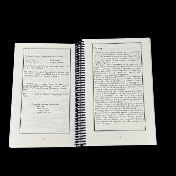 Gethsemane Lutheran Church Centennial Cookbook 1990 Hopkins Minn Recipes Meals - Picture 4 of 13